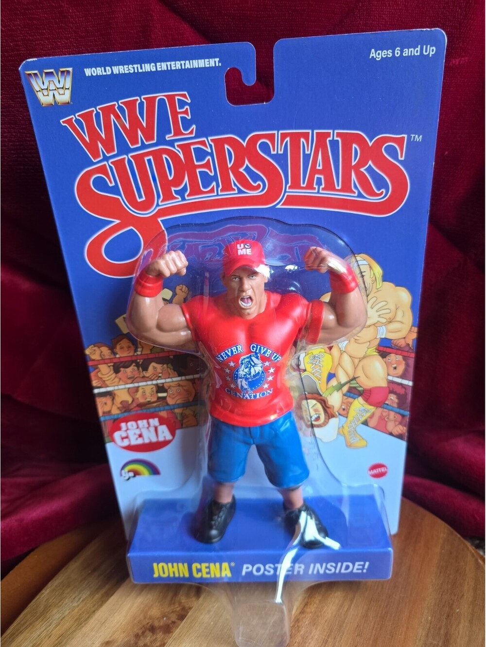 John Cena LJN WWE Superstars Figure Chase Purple Card (Dark Blue) RARE NEW